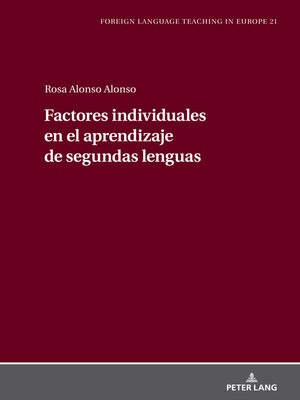 cover image of Factores individuales en el aprendizaje de segundas lenguas